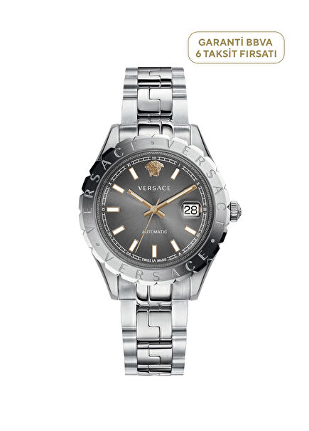 VRSCVEZI00424 Metallic Grey Band Steel Case Men's Wristwatch