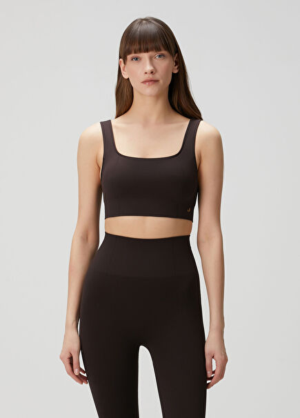 Koyu Kahverengi Spor Sütyeni