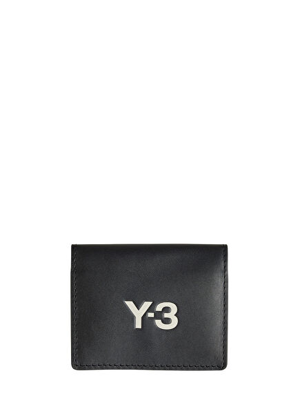 Y-3 Siyah Siyah Erkek Deri Kartlık