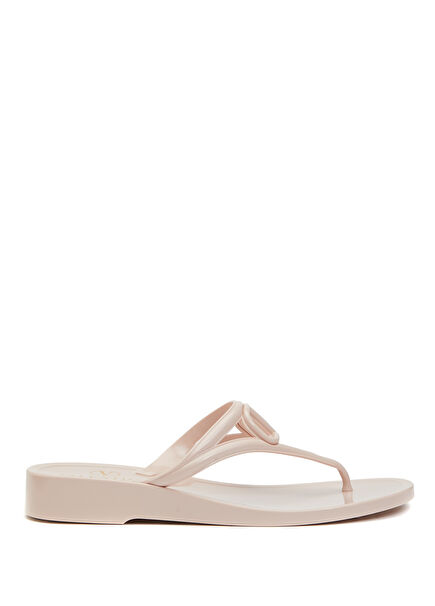 Beige Women's Beach Slippers