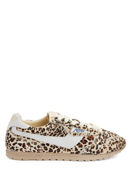 Windspin Leoparlı Kadın Deri Sneaker