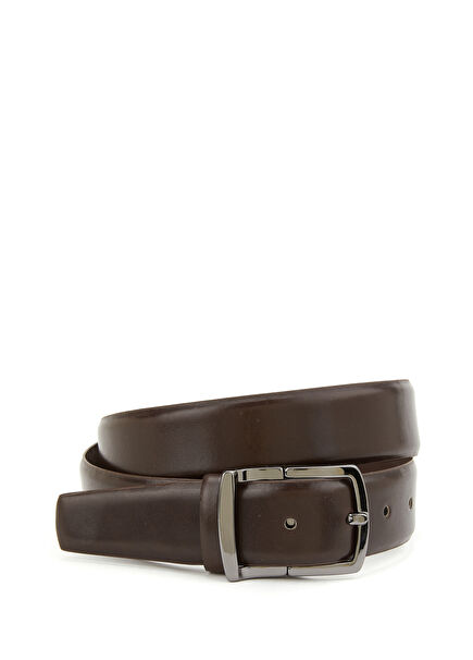 Brown Men's Leather Belt