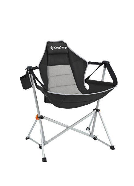 Orchid Black Grey Salıncaklı Katlanır Kamp Sandalyesi 