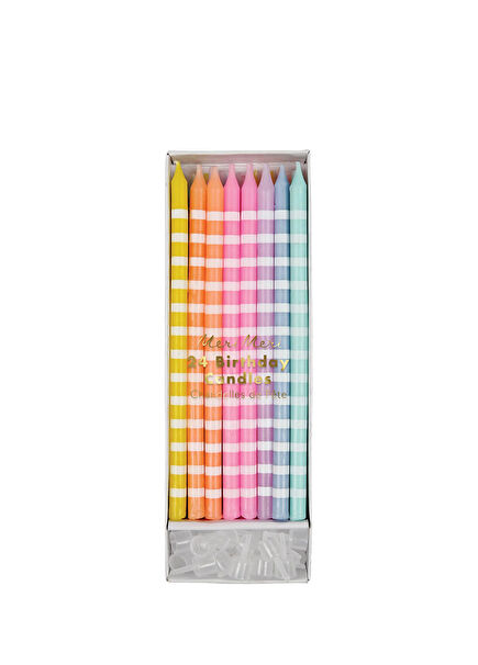 Colorful Pastel 24 Piece Cake Candles