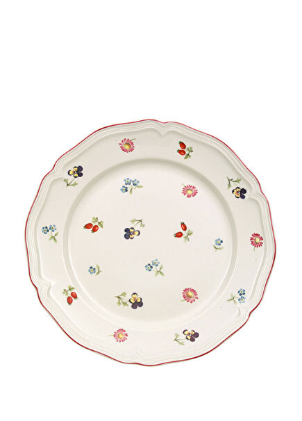 Petite Fleur Çiçek Desenli Porselen Pasta Tabağı 21 cm
