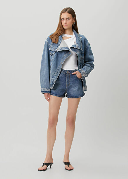Beatrice Mavi Denim Şort
