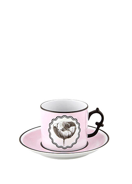 Herbariae by Christian Lacroix Pink Porcelain Teacup