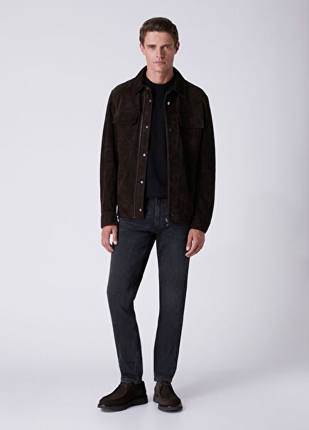 Slim Fit Dark Wash Black Jeans