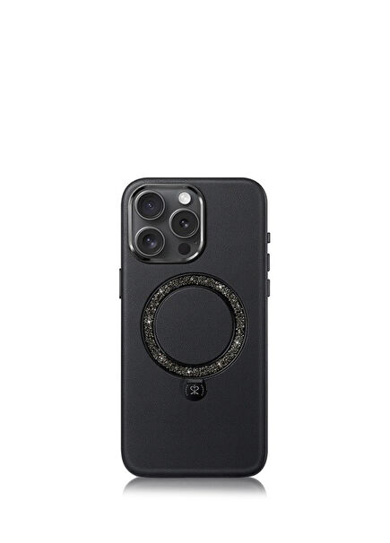 Dancing Circle iPhone 16 Pro Max Magsafe Uyumlu Standlı Telefon Kılıfı 