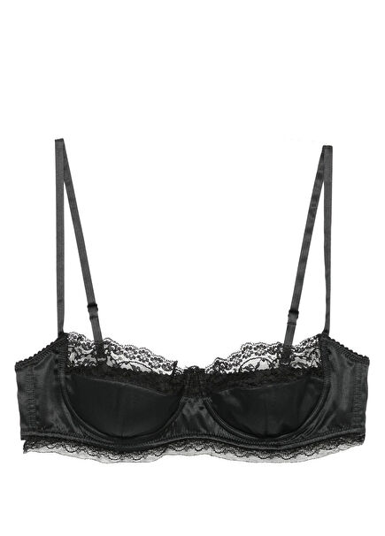 Black Silk Bra