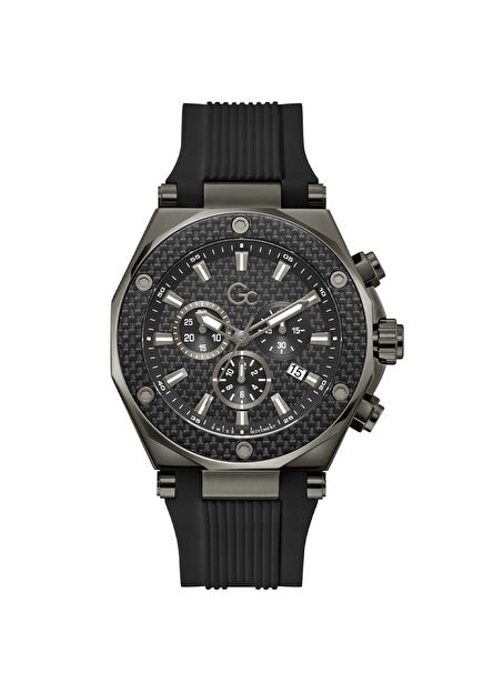 GCZ18009G2 Siyah Silikon Erkek Kol Saati