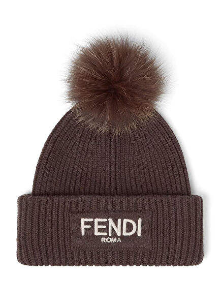Brown Women's Wool Beanie