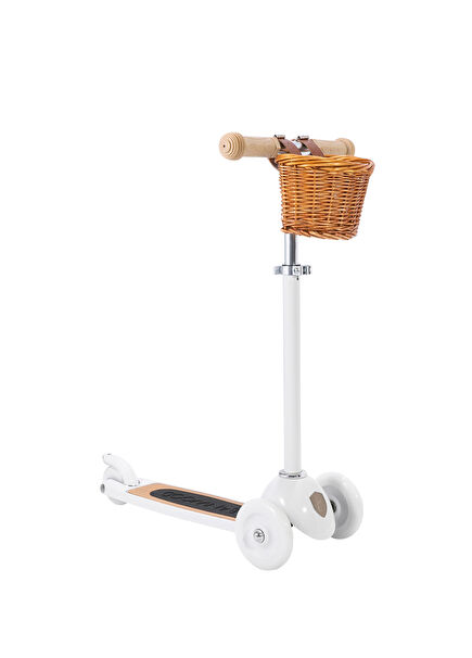 Vintage Hasır Sepetli 3 Tekerlekli 3 Yaş ve Üzeri Çocuk Scooter