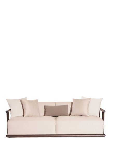 Olina Goose Down Filled Beige Sofa