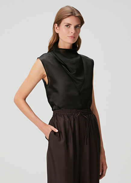 Black Silk Blouse