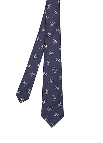 Navy Blue Silk Tie