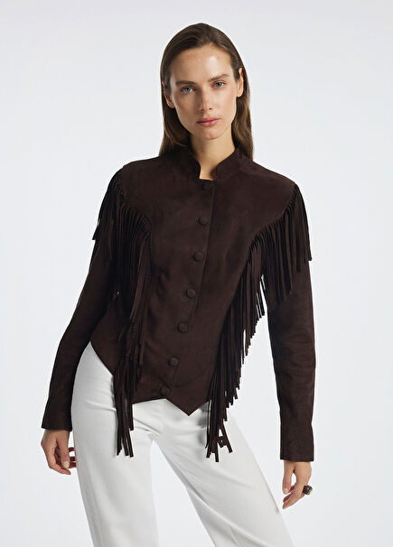 Noctis Brown Suede Women's Jacket