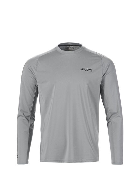 M Lpx Cooling Uv Ls Grey Melange Uzun Kollu Erkek T-Shirt