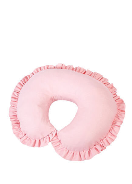 Powder Cotton Ruffled Baby Nursing Pillow
