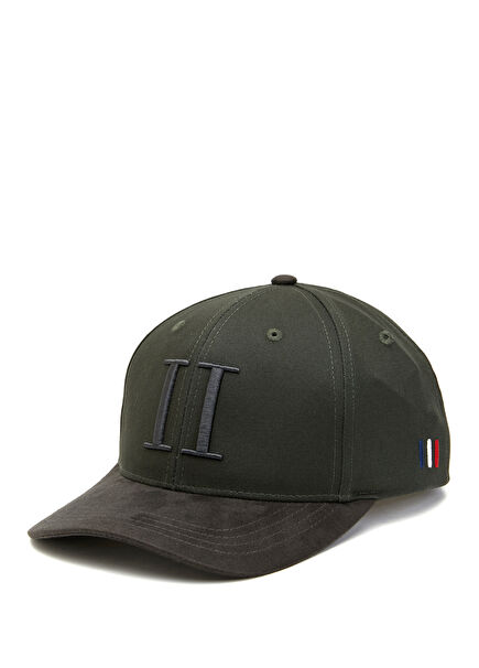 Khaki Logo Embroidered Men's Cap