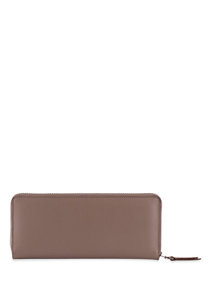 Beige Leather Women's Jewelry Wallet