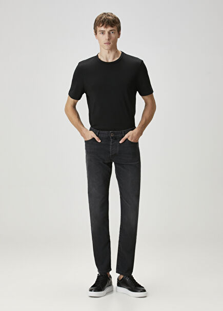 Koyu Gri Jean Pantolon