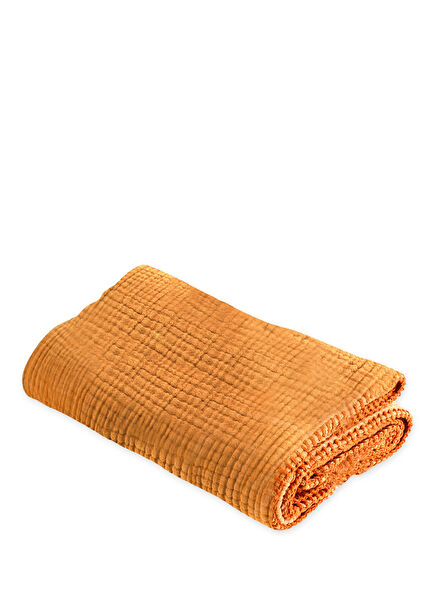 Mustard Organic Cotton 4-Ply Muslin Cover 120 x 120 cm