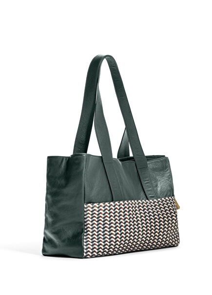 Green Leather Dog Carrier