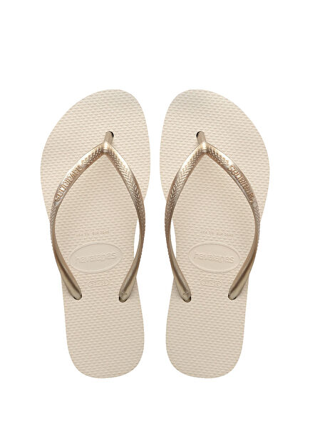 Slim Flatform Gold Kadın Plaj Terliği