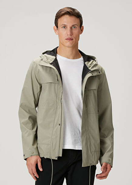 Suva Hardshell Green Hooded Jacket