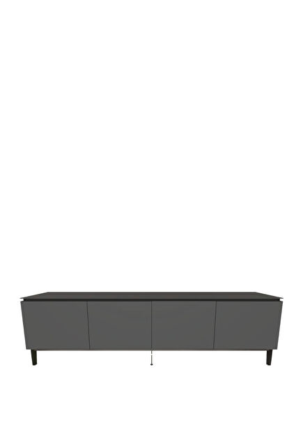 Cosmopolitan Anthracite Lacquered Wood Cabinet