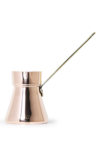 Coho Artisan Cast Wrap Handle Copper Turkish Coffee Pot 340 ml