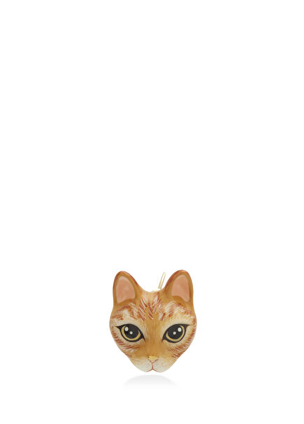 Cat-Shaped Women's Gold Earrings