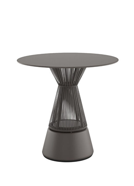 Cirql Nu Black Pepper Round Garden Table