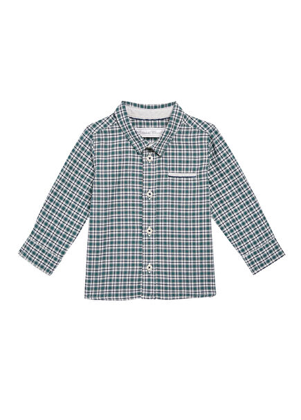 Checkered Long Sleeve Baby Boy Shirt