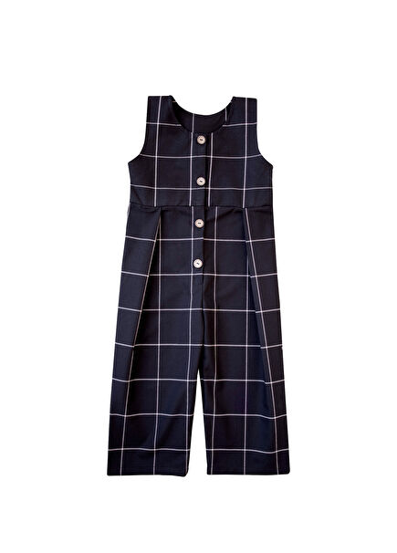 Jude Black Checkered Jumpsuit