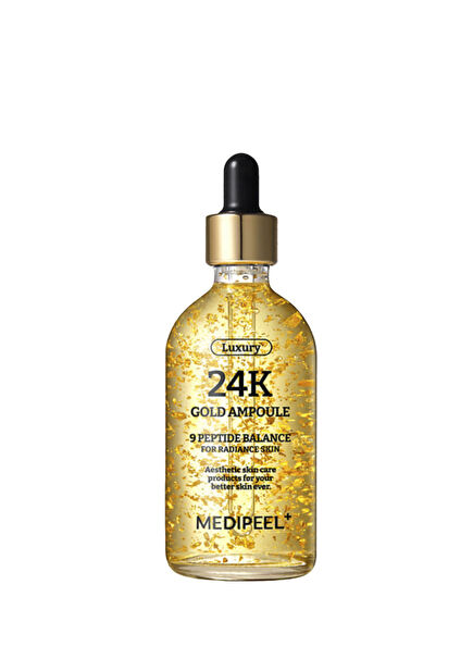Luxury 24k Gold Ampoule 24k Altın Içeren Ampul M0010 Sıkılaştırıcı Cilt Serumu 100 ml