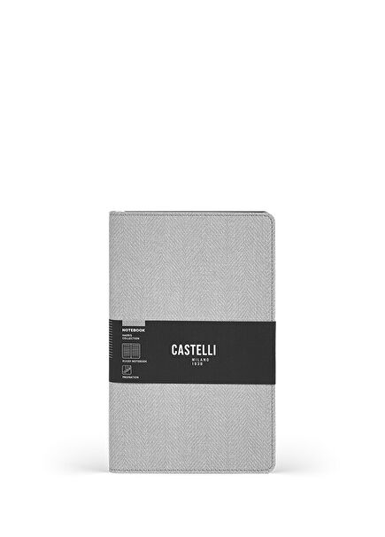 Milano Harris Collection Cloudy Gray Lined Notebook