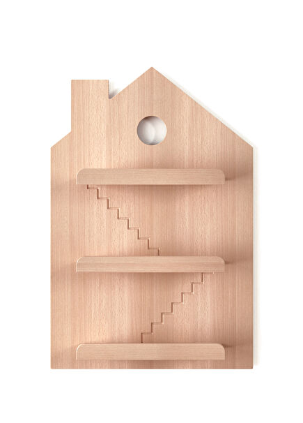 Dollhouse Natural Children's Room Wall Shelf