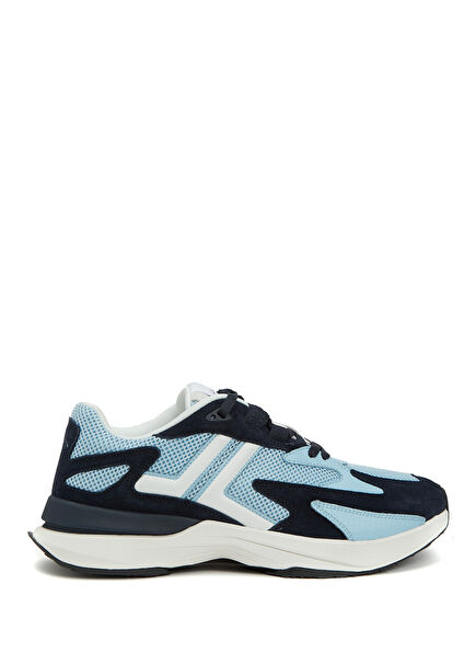 Blue Men's Leather Sneakers