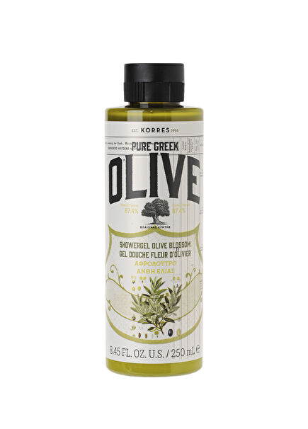 Pure Greek Olive Shower Gel Olive Blossom Olive Blossom Olive Blossom Shower Gel with Pure Olive Oil 250 ml