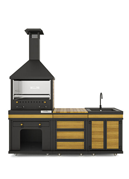 Anka Cool Chef Barbecue 40 x 60 x 202 cm