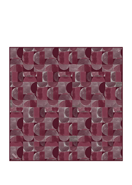 Denge Desenli Twill İpek Kadın Eşarp