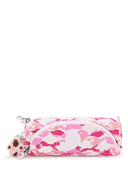 Cute Pink Patterned Medium Size Kids Pencil Case
