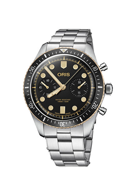 Divers Sixty Five Chronograph 01 771 7744 4354-07 8 21 18 Gri Çelik Erkek Kol Saati