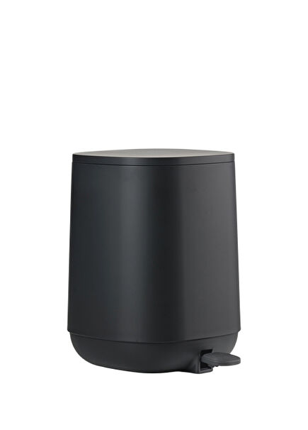 Time Black Plastic Pedal Bathroom Waste Bin 3 lt