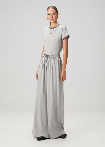 Oversized Grey Jersey Pants