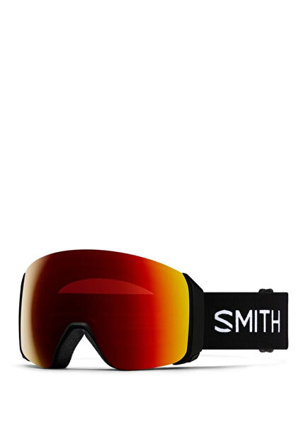 4D MAG XL Black ChromaPop Sun Red Unisex Ski Goggles +Bonus Lens