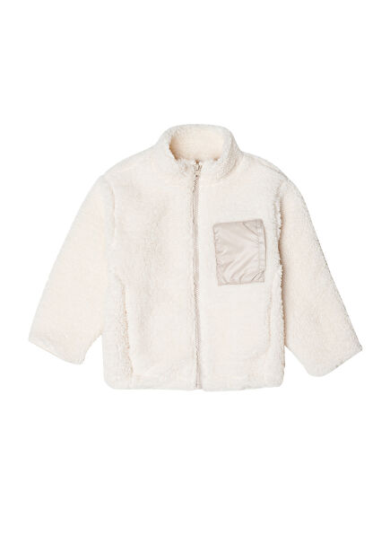 Unisex Kids Plush Cardigan with Zipper