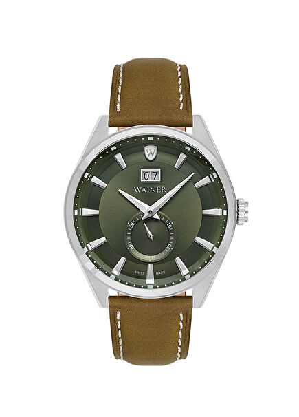 WA.17100-A Kahverengi Çelik Kol Saati
